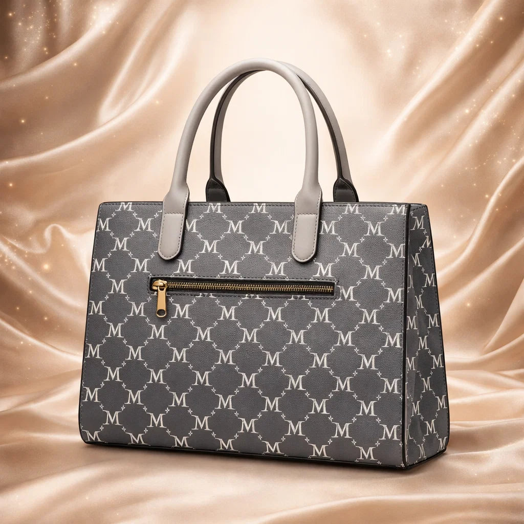 Milano Grey Monogram Elegant Tašna